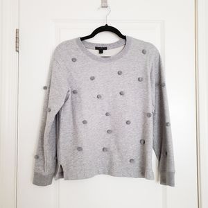 JCrew Pom-Pom Sweatshirt